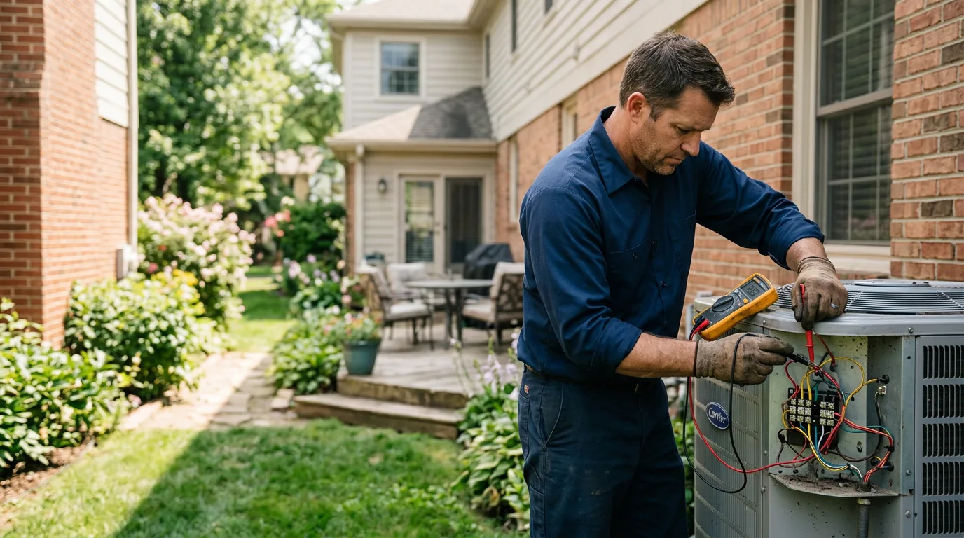 HVAC technician working near Wells, ME